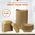 1/2lb eco-friendly kraft paper food trays, biodegradable and compostable for sustainable takeaway packaging.
