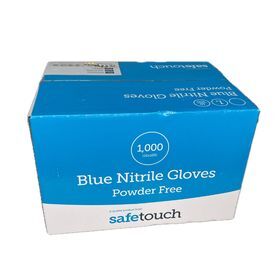 170055_SAFE_TOUCH_PF_Blue_Nitrile_LR_(10x100)_front_view_TillRolls.ie