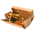 Premium fold out burger meal box, eco-friendly and compostable for sustainable takeaway packaging.