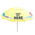 Racecourse bookmakers yellow umbrella with large canopy and reinforced ribs