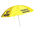Durable yellow bookmakers umbrella designed for outdoor racecourse use